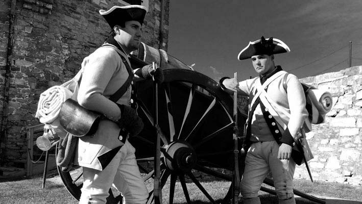 Troops With Wagon Wheel