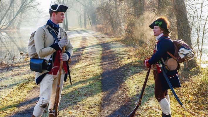 Private & Officer Talking